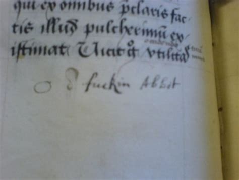 f u c k s e x|The Very First Written Use of the F Word in English (1528).